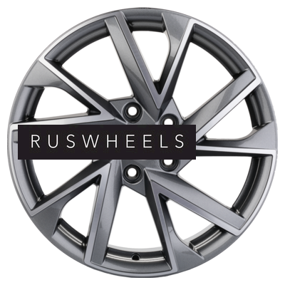 Диски Khomen Wheels 7x17/5x114,3 ET45 D60,1 KHW1714 (Changan/Geely/Lexus/Toyota) Gray-FP