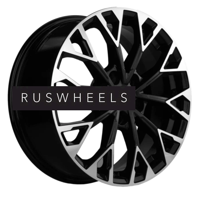 Диски Khomen Wheels 7x17/5x114,3 ET47 D66,1 KHW1718 (Nissan Juke F15 [14..20]) Black-FP