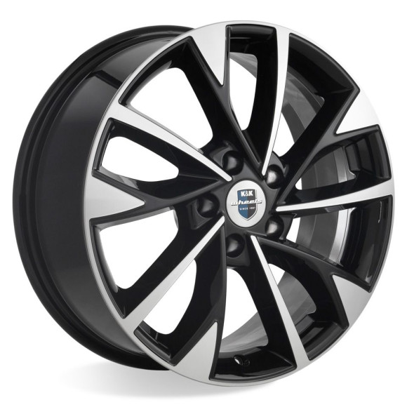 Диски КиК 7,0\R17 5*114.3 ET45 d60.1 Алмаз черный