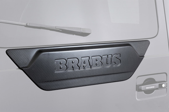 Накладка Brabus на заднюю дверь для G-class. Карбон (матовая)