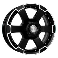 Диски КиК 7,0\R16 6*139.7 ET20 d67.1 Алмаз черный