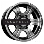 Диски КИК 8x16/5x139,7 ET-15 D110,1 Байконур Джип-рейд (КС465М) Дарк платинум