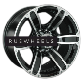 Диски LS 8x17/6x139,7 ET10 D107,1 766 BKF (конус, Колпак+лого)