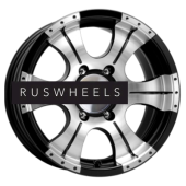 Диски КИК 8x16/6x139,7 ET20 D108,5 Байконур (КС465М) Алмаз черный