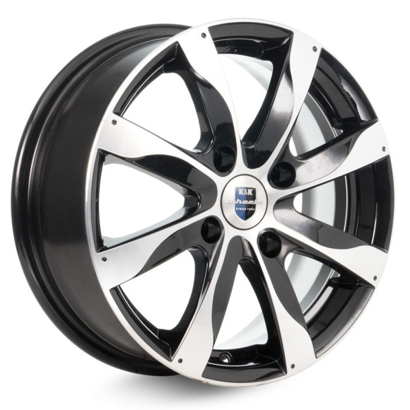 Диски КиК 6,0\R15 4*108 ET50 d63.35 Алмаз черный