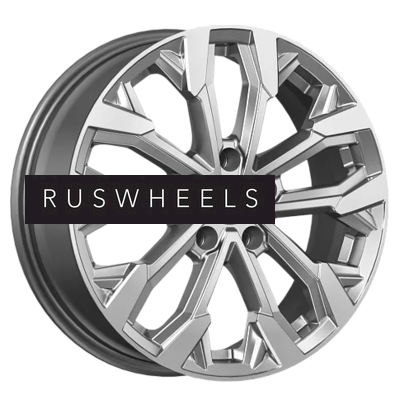 Диски КИК 6,5x17/5x108 ET50 D63,35 Морейн (КС1046) Дарк платинум