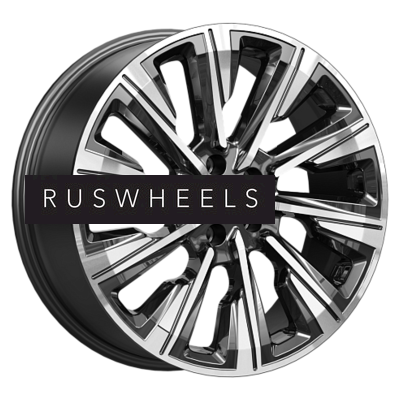 Диски КИК 7,5x19/5x114,3 ET37 D66,6 Галего (КС1039) Алмаз черный