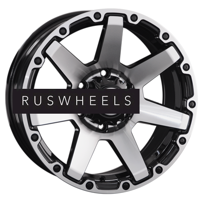 Диски LS 8x17/6x139,7 ET20 D106,1 874 BKF (конус, Колпак+лого)