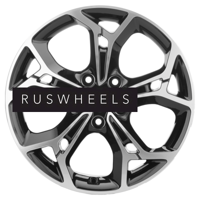 Диски Khomen Wheels 7x17/5x114,3 ET45 D66,1 KHW1702 (Teana/X-trail) Black-FP