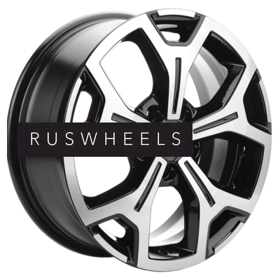 Диски Khomen Wheels 6,5x17/5x114,3 ET45 D54,1 KHW1710 (Coolray) Black-FP