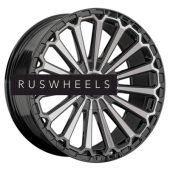 Диски LS FlowForming 9x20/6x139,7 ET25 D100,1 RC80 BKF (конус, Колпак+лого)