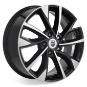 Диски КиК 7,0\R17 5*110 ET38 d65.1 алмаз чёрный