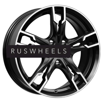 Диски КИК 7x17/4x100 ET43 D60,1 Солар-оригинал (КС875) Алмаз черный SK