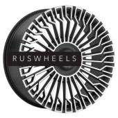 Диски LS FlowForming 9x22/5x120 ET42 D62,6 RC99 MBF (конус, Колпак+лого)