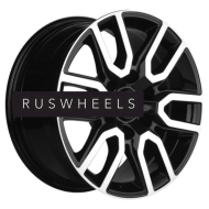 Диски Khomen Wheels 8x17/6x139,7 ET42 D75,1 KHW1723 (Haval H9) Black-FP