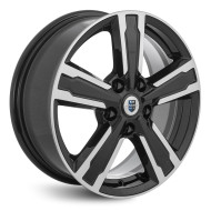 Диски КиК 6.5\R16 5*100 ET38 d57.1 алмаз чёрный