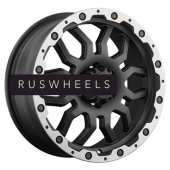 Диски LS 7,5x17/6x114,3 ET40 D66,1 1285 MBL (конус, Колпак+лого)