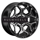 Диски LS FlowForming 9x20/6x114,3 ET25 D67,1 RC68 BKF (конус, Колпак+лого)