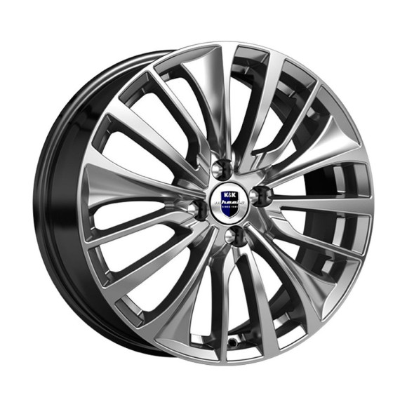 Диски КиК 6.5\R17 5*114.3 ET37 d66.6 Дарк платинум Диски КиК 6.5\R17 5*114.3 ET37 d66.6 Дарк платинум