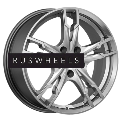 Диски КИК 7x17/4x100 ET41 D60,1 Солар (КС875) Дарк платинум