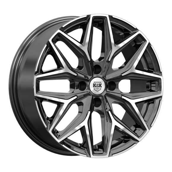 Диски КиК 7,0\R17 5*108 ET33 d60.1 Алмаз черный Диски КиК 7,0\R17 5*108 ET33 d60.1 Алмаз черный