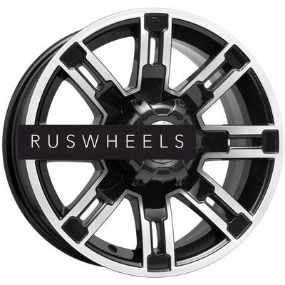 Грузовые диски K&K 7,5x16/6x139,7 ET30 D100,1 Полюс (КС609M) Алмаз черный